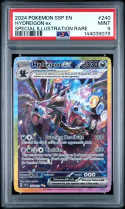 PSA MINT 9 - 2024 POKEMON SSP EN-SURGING SPARKS 240 HYDREIGON ex - Image 1