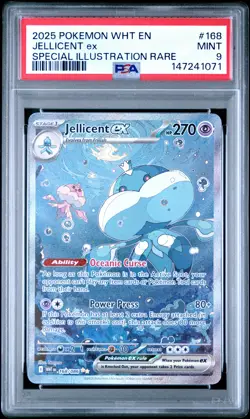 PSA MINT 9 - 2025 POKEMON WHT EN-WHITE FLARE 168 JELLICENT ex - Image 1