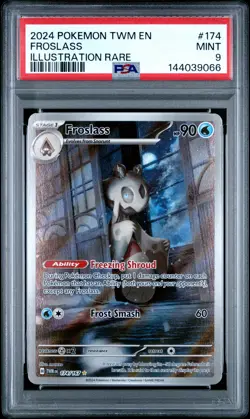 PSA MINT 9 - 2024 POKEMON TWM EN-TWILIGHT MASQUERADE 174 FROSLASS - Image 1