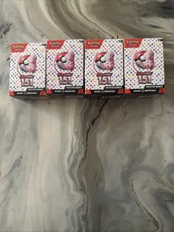 *EMPTY* Pokemon Scarlet & Violet 151 Booster Bundle Box Deck Boxes ONLY 4x Lot - Image 1