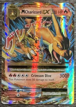 Pokemon M Charizard EX Full Art Holo Rare 13/108 Evolutions 2016 LP - Image 1