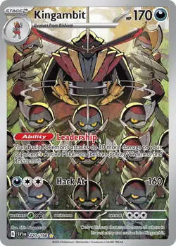 Kingambit 220/198 Illustration Rare Scarlet & Violet Base Pokemon Cards - Image 1