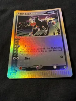 2003 Pokemon EX Dragon Houndour Reverse Foil 59/97 LP - Image 2