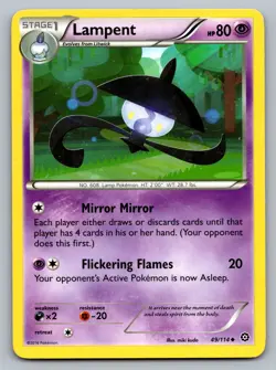 Pokemon TCG XY - Steam Siege Lampent 49/114 - Image 1
