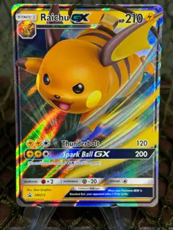 RAICHU GX SM213 ~ Pokemon TCG: Sun & Moon Black Star PROMO - Image 1