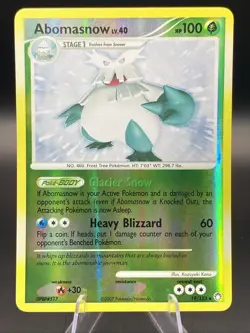 Abomasnow 19/123 Mysterious Treasures Reverse Holo Rare Pokemon - Image 1