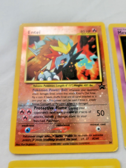 1999 VTG Pokemon Black Star Promo 4 Lot – Pikachu, Mew, Mewtwo, Entei Holo (MP+) - Image 4