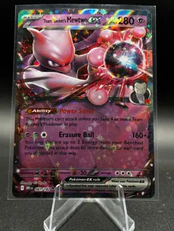 Team Rocket's Mewtwo ex 081/182 Sv10: Destined Rivals Holo Pokemon TCG - Image 1