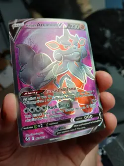 Pokemon TCG Hisuian Arcanine V 179/195 Silver Tempest Full Art Ultra Rare NM - Image 3