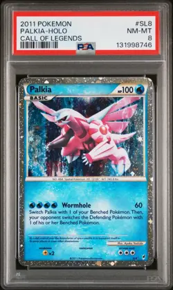 2011 POKEMON CALL OF LEGENDS #SL8 PALKIA-HOLO PSA 8 - Image 1
