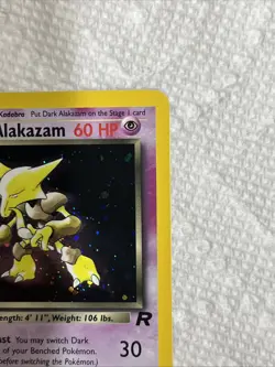 2000 Pokemon Team Rocket Dark Alakazam Holo 1/82 Free Shipping - Image 5