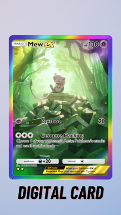Mew ex Rainbow Mythical Island Pokemon TCG Pocket Trade 2 Star ⭐⭐ (English) - Image 1