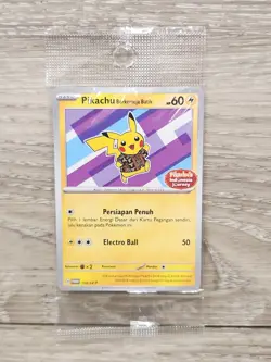 NEW! - Pokemon Pikachu Berkemeja Batik 154/SV-P Indonesia Journey Sealed Promo - Image 1