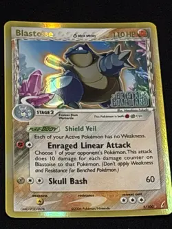 Blastoise Crystal Guardians 2/100 Reverse Holo Foil Rare Stamped 2006 Pokemon - Image 1