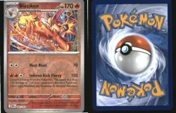 Blaziken 042/182 Rare Destined Rivals Pokemon Reverse Holo Near Mint - Image 3