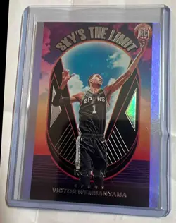 2023-24 Panini Recon Victor Wembanyama #9 Sky's the Limit RC Spurs - Image 1