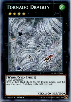 Yugioh Tornado Dragon BLRR-EN084 1st Edition Secret Rare NM - Image 1