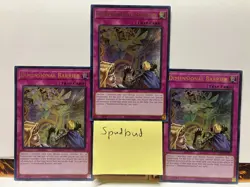 x3 Dimensional Barrier Ultra Rare 3x RA01-EN072 (Near Mint 1st Ed) - Image 1