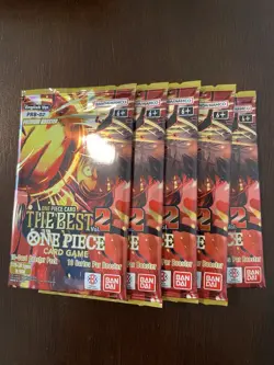 One Piece The Best Vol. 2 PRB-02 Five 5 Premium Booster Packs Lot English C - Image 1