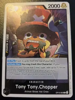 Tony Tony.Chopper OP15-085 Foil Rare Adventure On Kami's Island One Piece CCG - Image 1