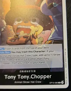 Tony Tony.Chopper OP15-085 Foil Rare Adventure On Kami's Island One Piece CCG - Image 5