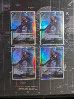 KUZAN OP10-082 SR ROYAL BLOOD ONE PIECE NM/M x4 Playset - Image 1