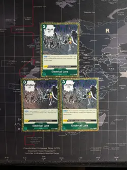 One Piece CCG Electrical Luna OP08-036 Two Legends ENGLISH FOIL Rare x3 Playset - Image 1