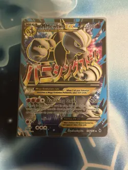 Pokemon XY Breakthrough Mega Mewtwo EX Rare Ultra #159/162 2015 - Image 1