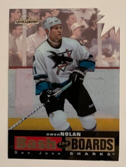 1996-97 Leaf Limited Bash The Boards Limited Edition #3 Owen Nolan 260/350 Rare - Image 1