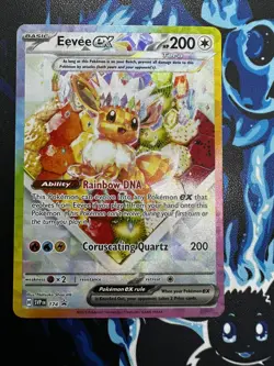 Eevee EX SVP 174 Prismatic Evolutions Black Star Promo Pokemon Card NM/LP - Image 1