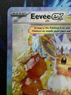 Eevee EX SVP 174 Prismatic Evolutions Black Star Promo Pokemon Card NM/LP - Image 3