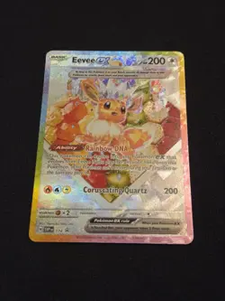 Eevee EX SVP 174 Prismatic Evolutions Black Star Promo Pokemon Card NM - Image 2