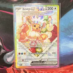 Pokemon Eevee EX Promo Holo SVP 174 Scarlet & Violet Coruscating Quartz 200HP - Image 1