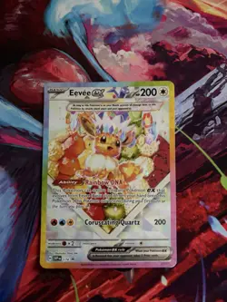 Eevee EX SVP 174 Prismatic Evolutions Black Star Promo Pokemon Card NM - Image 1