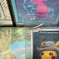 Pikachu with Grey Felt Hat VAN GOGH Sealed Promo Card - Image 3