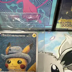 Pikachu with Grey Felt Hat VAN GOGH Sealed Promo Card - Image 4