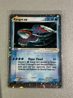 Kyogre EX Holo 2003 Pokemon Black Star Nintendo Promo 001 RARE Nice Card - Image 1