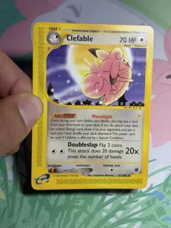 Clefable 41/165 Expedition Base 2003 Non Holo Rare E Reader Pokemon TCG Card MP - Image 3