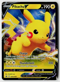 SWSH: Sword & Shield Promo Cards #SWSH061 Pikachu V - Image 1