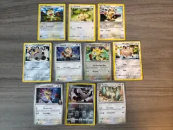 Meowth Persian Perrserker Pokemon Card Collection Lot Of 10 With Reverse Holos - Image 2
