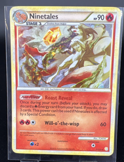 Ninetales 7/123 Holo Rare HGSS Base Set 2010 Pokemon Card LP - Image 1