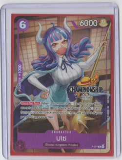 One Piece Card Game - Ulti - Championship 25-26 Finalist Textured - P-077 - NM - Image 1