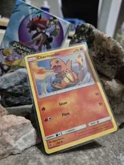 pokemon Cards Charmander Basic. 1pcs+1pcs Sleeve 2019 # 7/68 - Image 1