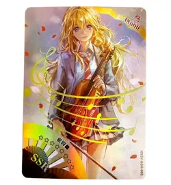 Goddess Story Waifu Card TCG | Kaori Miyazono - Your Lie in | SSR | NSSY-SSR-003 - Image 1