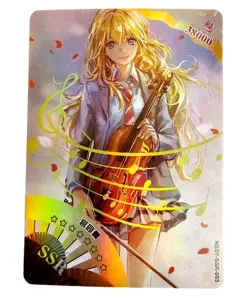 Goddess Story Waifu Card TCG | Kaori Miyazono - Your Lie in | SSR | NSSY-SSR-003 - Image 2
