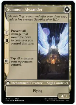 Crystal Fragments / Summon: Alexander - 0013 - Final Fantasy - MTG - NM/M - Image 2