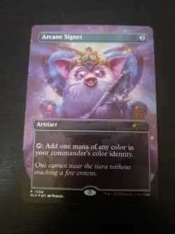 1x Arcane Signet, Confetti Foil, Secret Lair Furby - 7068, Magic MTG NM - Image 1