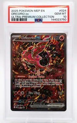 Oricorio EX Promo 024 Mega Evolution Holo Pokemon PSA 10 Gem Mint - Image 1