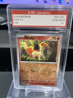 PONYTA #019/142 FOIL Pokemon 2024 Card GRADED 10 MINT TCG CCG - Image 1