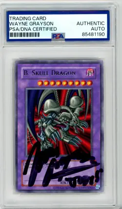 PSA Signed B. Skull Dragon RP01-EN028 RARE Unlimited Wayne Grayson Joey Yugioh - Image 1